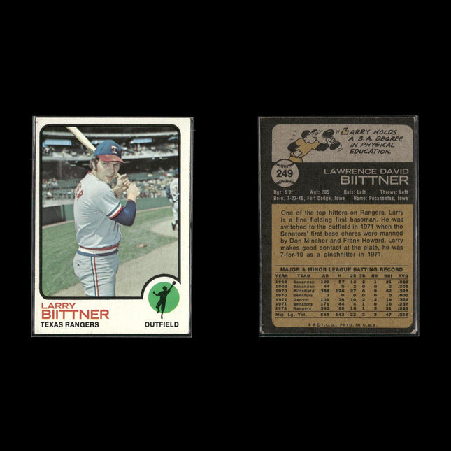 16-Card Lot Vintage 1973 Topps Texas Rangers | MLB Baseball Trading Cards Topps