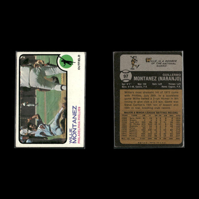 14-Card Lot Vintage 1973 Topps Philadelphia Phillies | MLB Baseball Trading Cards