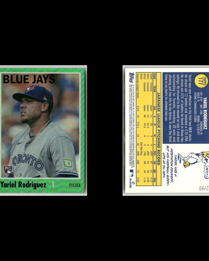 2024 Topps Archives Foilboard Lot (11) #/75-99 Black, Green, Aqua, Purple