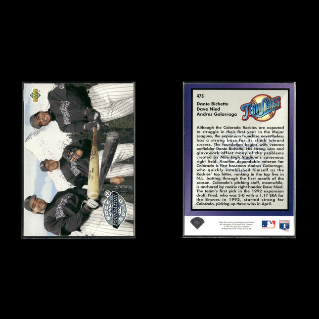 Andres Galarraga 10-Card Lot Colorado Rockies “Big Cat” Hitter