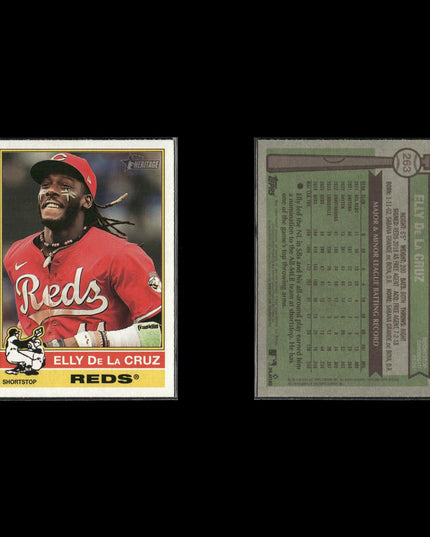 Elly De La Cruz 8-Card Lot Cincinnati Reds Rookie Sensation