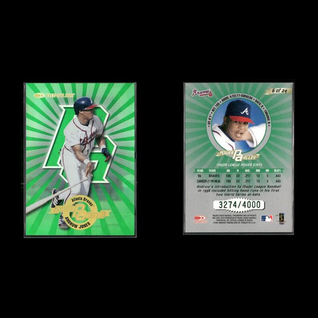 Andruw Jones 15-Card Lot Atlanta Braves 10x Gold Glove CF