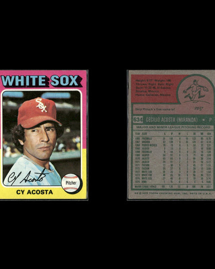 1975 Topps Baseball Lot (10) w/ Steve Garvey MVP, Rookie Infielders & Outfield RC