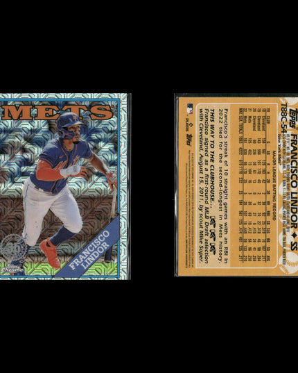 Francisco Lindor 10-Card Lot Mets SS Gold Glove Switch Hitter