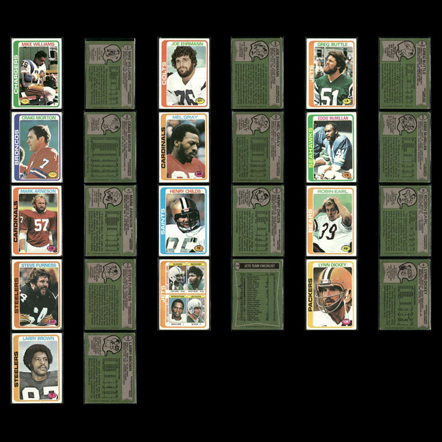 1978 Topps Football Card Lot x298 Stars RCs Cowboys Vikings HOF