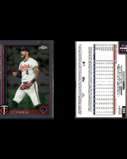 Carlos Correa 9-Card Lot Minnesota Twins SS Former Astros Star