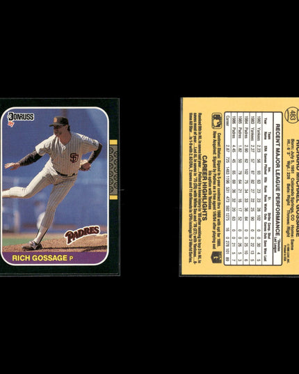 Rich Gossage 11-Card Lot NY Yankees “Goose” HOF Closer