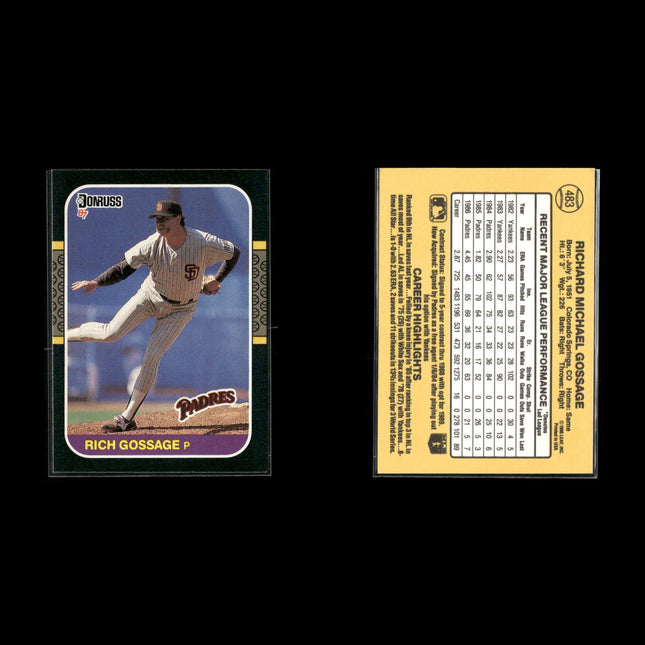 Rich Gossage 11-Card Lot NY Yankees “Goose” HOF Closer