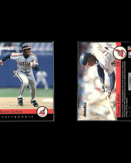 Kenny Lofton 4-Card Lot Cleveland Indians Speed CF Star