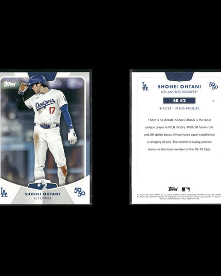 2024 Topps 50/50 Shohei Ohtani Lot (7 Cards) – Los Angeles Dodgers