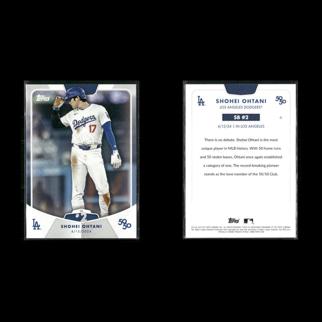2024 Topps 50/50 Shohei Ohtani Lot (7 Cards) – Los Angeles Dodgers