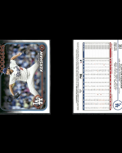 Clayton Kershaw 8-Card Lot LA Dodgers Cy Young Ace Pitcher