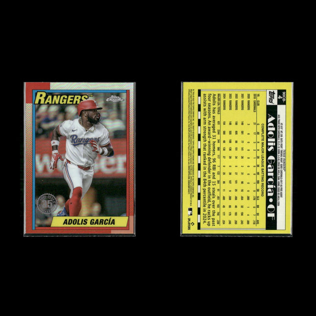 Adolis García 4-Card Lot Texas Rangers “El Bombi” Power Star