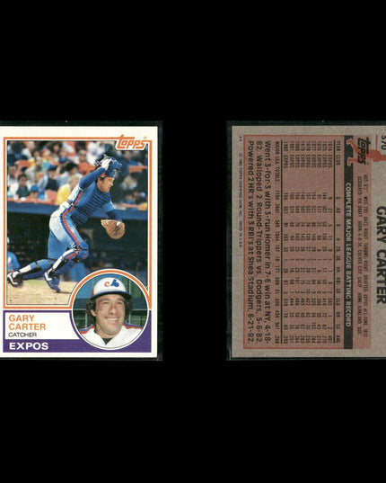 Gary Carter 12-Card Lot Montreal Expos HOF Catcher Icon