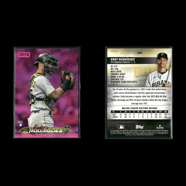 2024 Topps Stadium Club Pink Parallel Cards Lot (16) MLB Inserts RCs