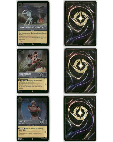 56 Card Foil Lot, Into the Inklands Disney Lorcana Set 3 Mixed Characters