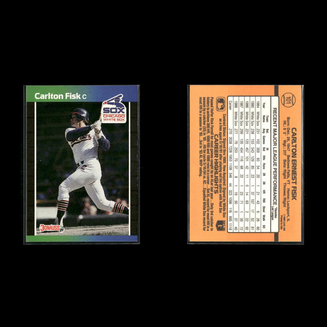 Carlton Fisk 12-Card Lot Chicago White Sox HOF Catcher Legend