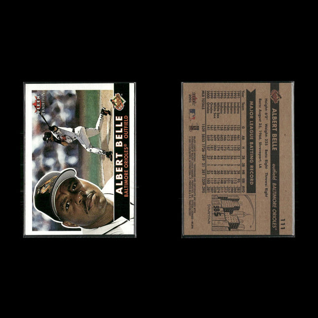 Albert Belle 10-Card Lot Cleveland Indians “Joey Belle” Power Bat