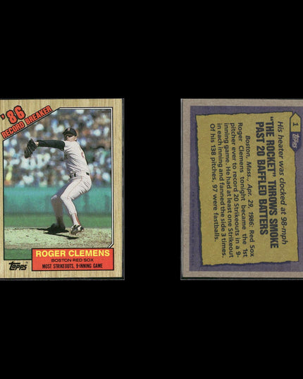 Roger Clemens 12-Card Lot Yankees HOF Pitcher World Series Era