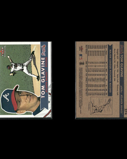 Tom Glavine 10-Card Lot Atlanta Braves HOF Cy Young LHP