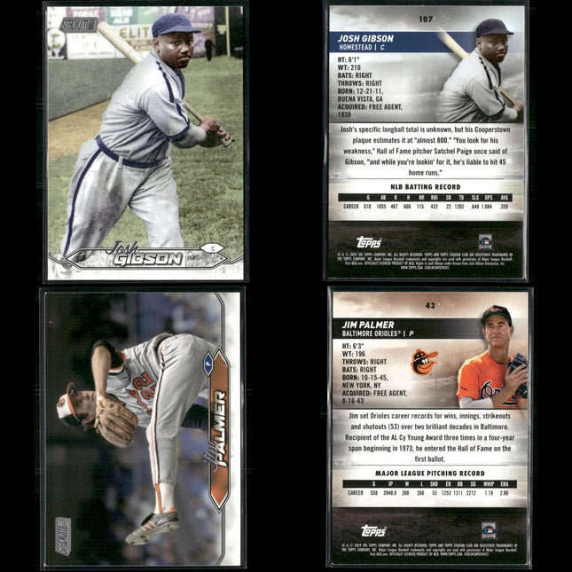 2024 Topps Stadium Club Legends Lot – 26 Cards – HOF Stars & Vintage Icons