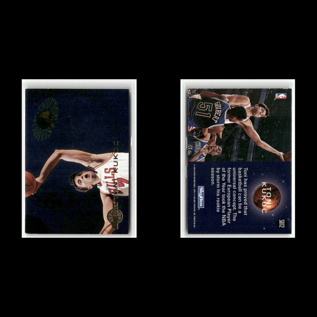 9-Card Lot Vintage 1995 Skybox Slammin’ Universe | NBA Basketball Trading Cards