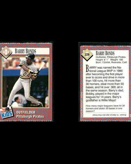 Barry Bonds 18-Card Lot SF Giants HR King 7x MVP Power Hitter