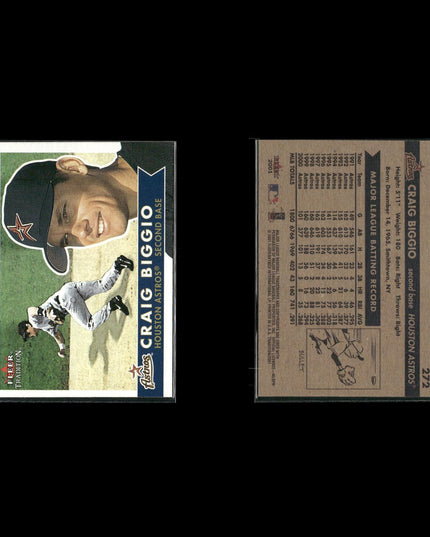 Craig Biggio 12-Card Lot Houston Astros HOF 3,000 Hits Legend