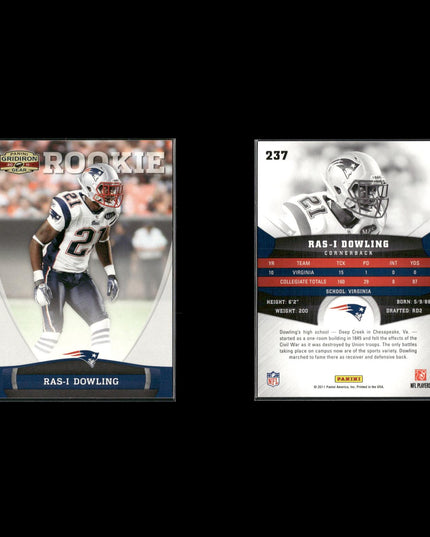 Panini Football Assorted Lot (11 Cards) NFL Trading Cards