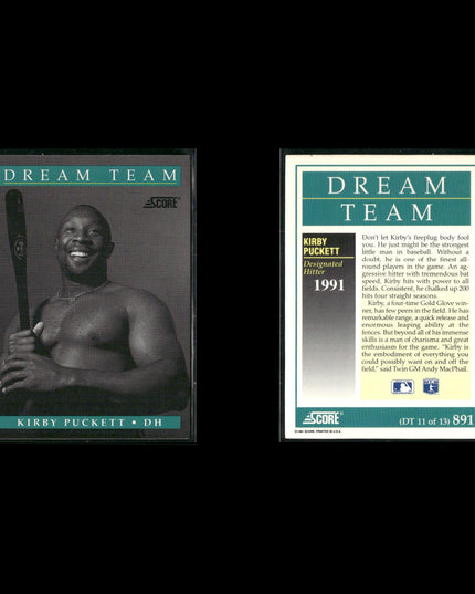 1991 Score Dream Team Baseball Card Set – 13 Cards – Stars & Hall of Famers