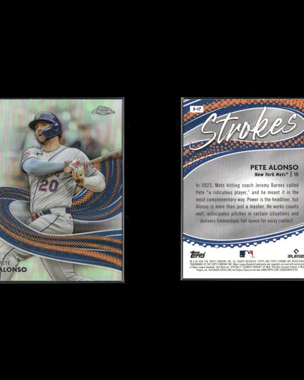 2024 Topps Chrome Strokes Insert Cards Lot (7) MLB Series Inserts