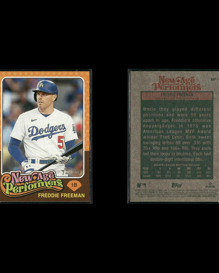 Freddie Freeman 6-Card Lot LA Dodgers MVP 1B All-Star