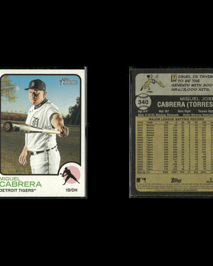 Miguel Cabrera 13-Card Lot Detroit Tigers “Miggy” Future HOF