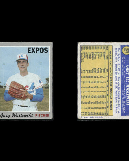 10-Card Lot Vintage 1970 Topps Montreal Expos | MLB Baseball Trading Cards Topps