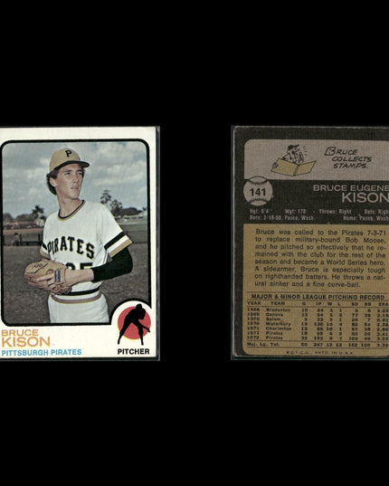 9-Card Lot Vintage 1973 Topps Pittsburgh Pirates | MLB Baseball Trading Cards