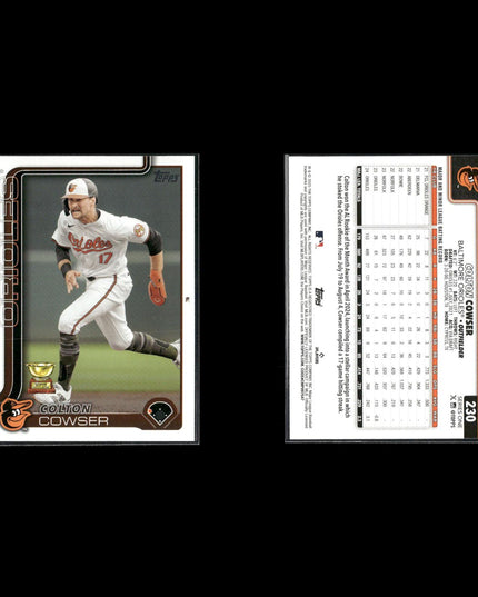 Colton Cowser 6-Card Lot Baltimore Orioles Top Rookie OF