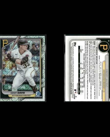 2024 Bowman Chrome Mojo Refractors Lot (6) Henry Davis, Masyn Winn, Yoshida RC