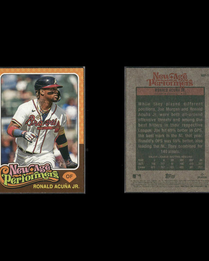 Ronald Acuña Jr 8-Card Braves Lot Five Tool Star NL MVP Season