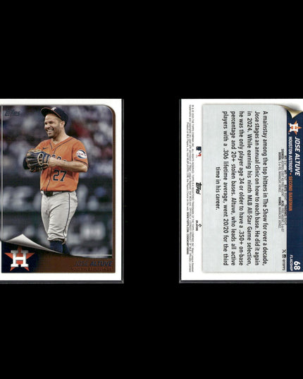 Jose Altuve 10-Card Lot Houston Astros MVP All-Star World Series Champ