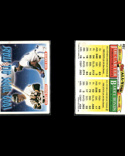 Barry Bonds 18-Card Lot SF Giants HR King 7x MVP Power Hitter