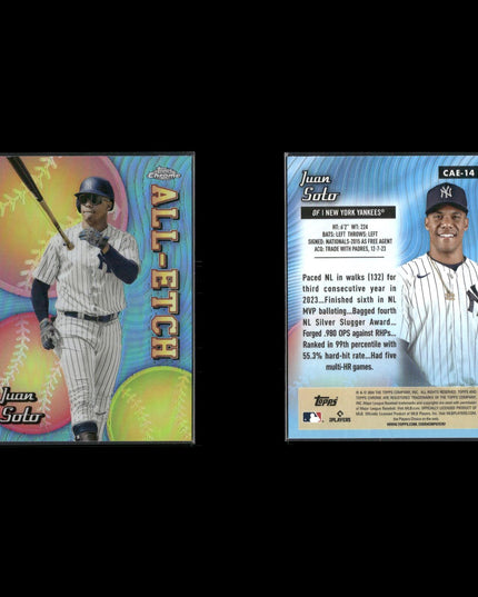 2024 Topps Chrome All-Etch Insert Cards Lot (8) Refractor Style MLB Inserts