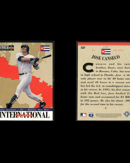 Jose Canseco 15-Card Lot A’s 80s-90s Slugger Collector Cards