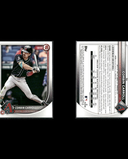 Corbin Carroll 6-Card Lot D-Backs Rookie Sensation All-Star