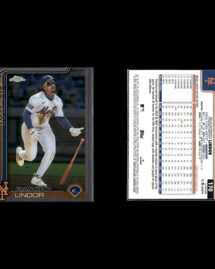 Francisco Lindor 10-Card Lot Mets SS Gold Glove Switch Hitter