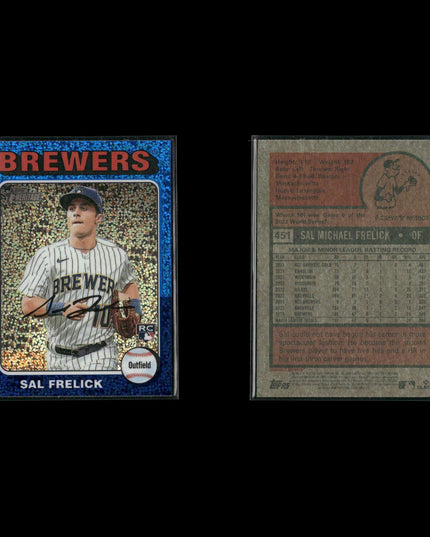 2024 Topps Heritage Chrome Blue Sparkle Baseball Lot (9 Cards) MLB