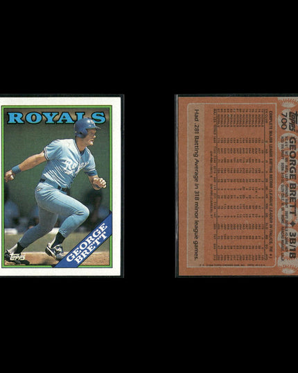 George Brett 10-Card Lot KC Royals HOF 3B 1980 MVP Legend