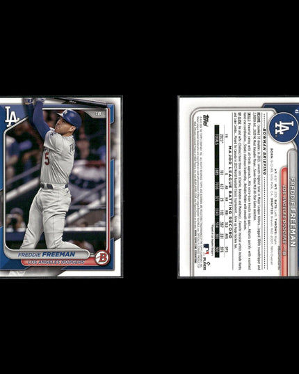 Freddie Freeman 4-Card Lot Dodgers Gold Glove 1B Star