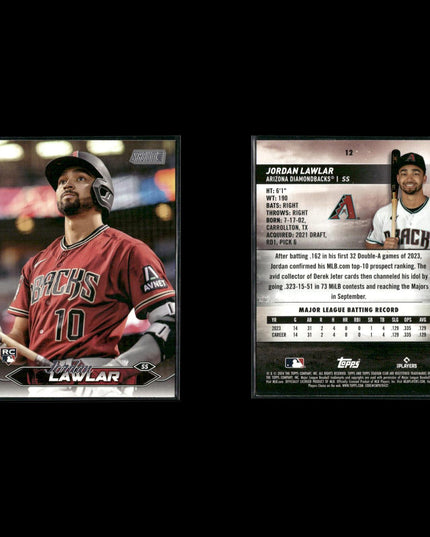 2024 Topps Stadium Club Rookie Cards Lot (12) MLB RC Stars + Prospects