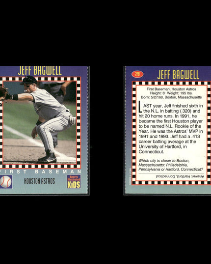 Jeff Bagwell 6-Card Lot Houston Astros HOF MVP Franchise Legend