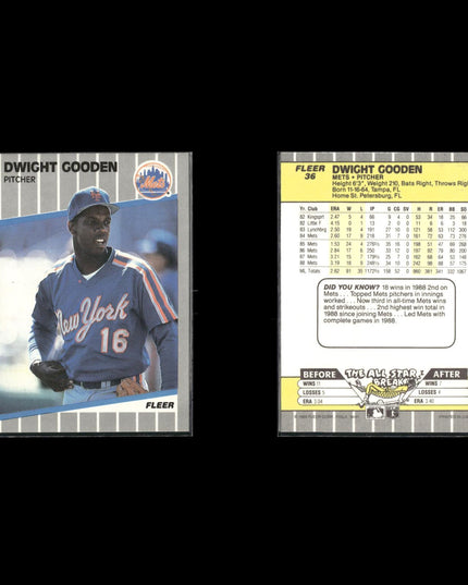 Dwight Gooden 11-Card Lot NY Mets “Doc” Rookie Phenom